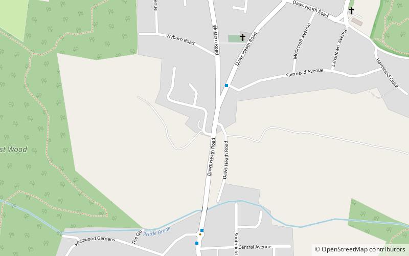 Daws Heath location map