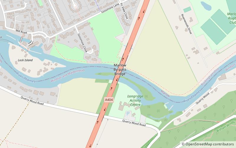 Marlow By-pass Bridge location map