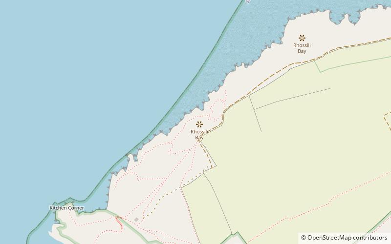 lifebouy buttress rhossili location map