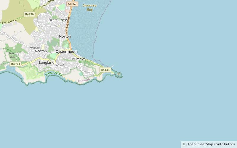 Mumbles Battery location map