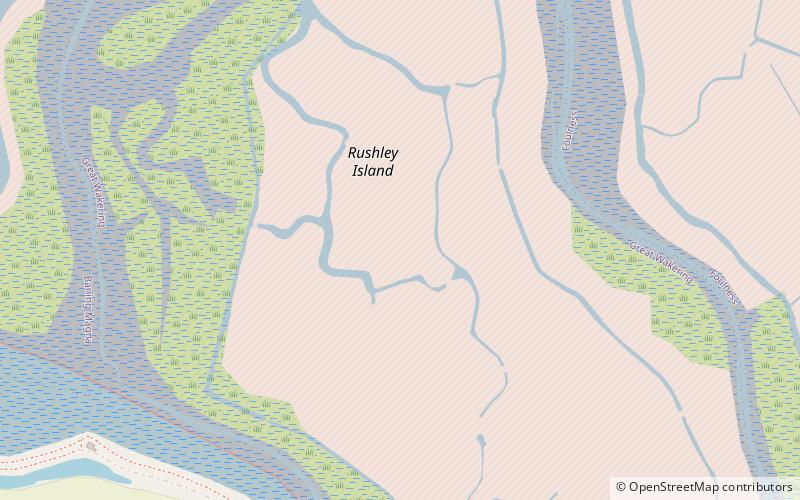Rushley Island location map