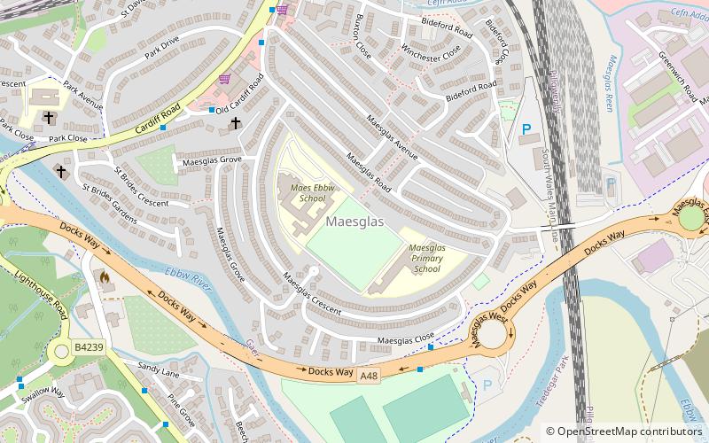 maesglas newport location map