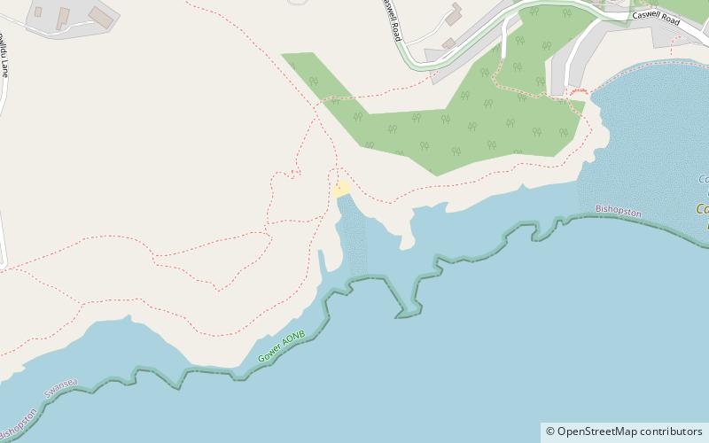 brandy cove swansea location map