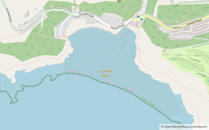 Caswell Bay location map