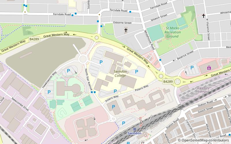 Swindon College location map