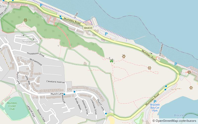 mumbles hill swansea location map