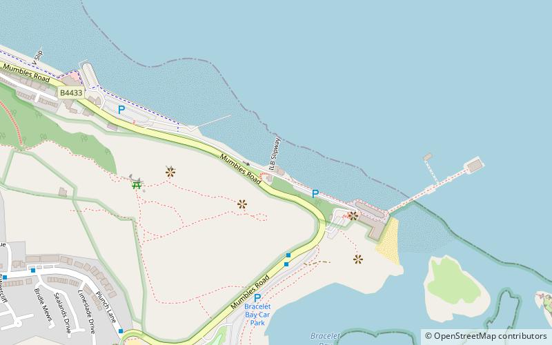 Mumbles Pier location map