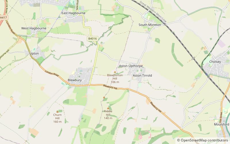 Blewburton Hill location map