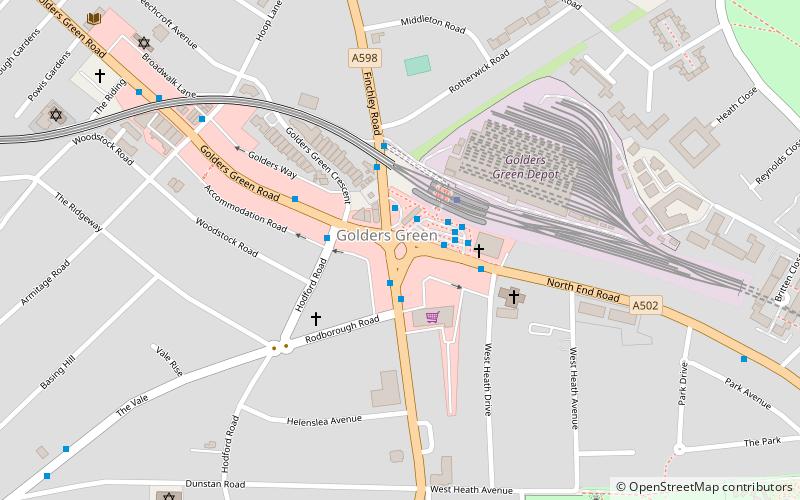 Golders Green Hippodrome location map