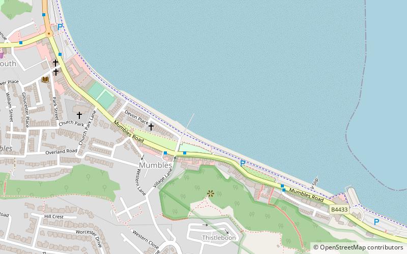 Mumbles Beach location