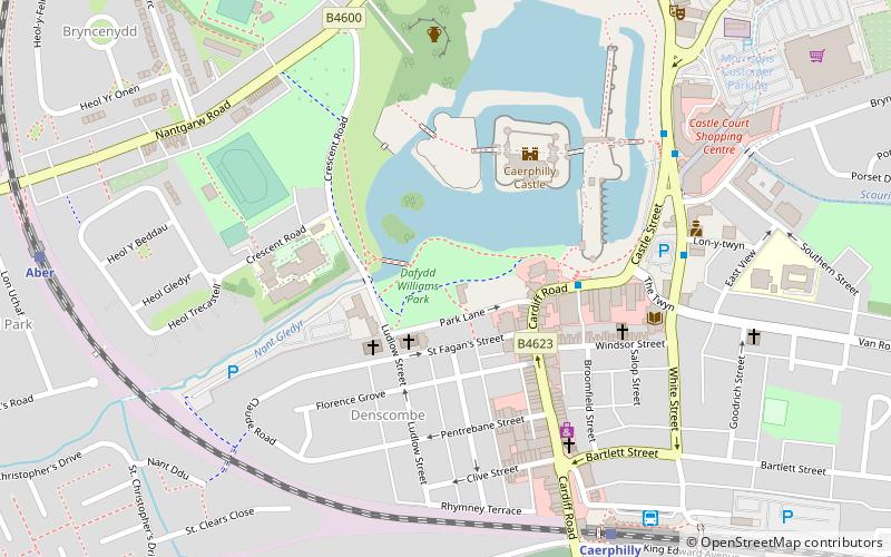 dafydd williams park caerphilly location map
