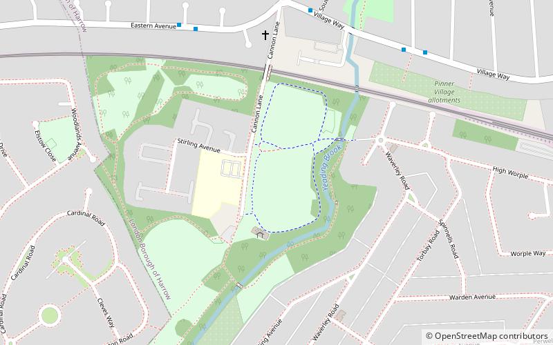 Roxbourne location map