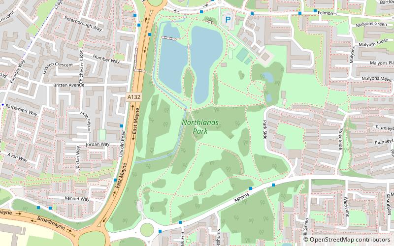 Northlands Park location map