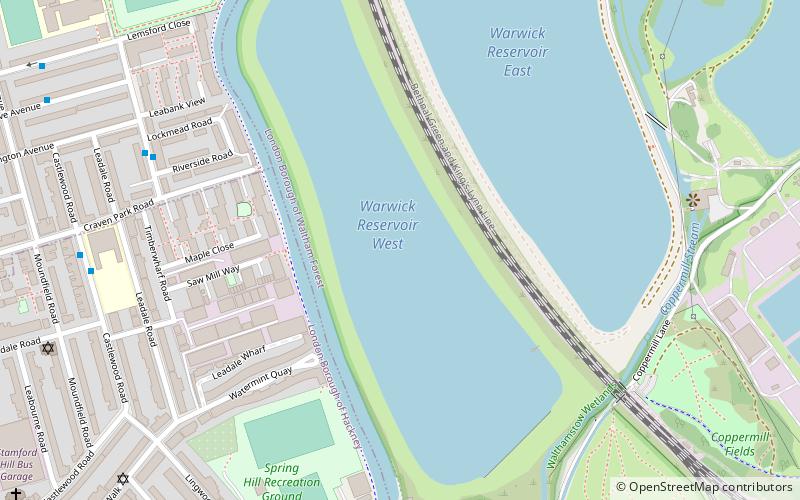 west warwick reservoir londyn location map