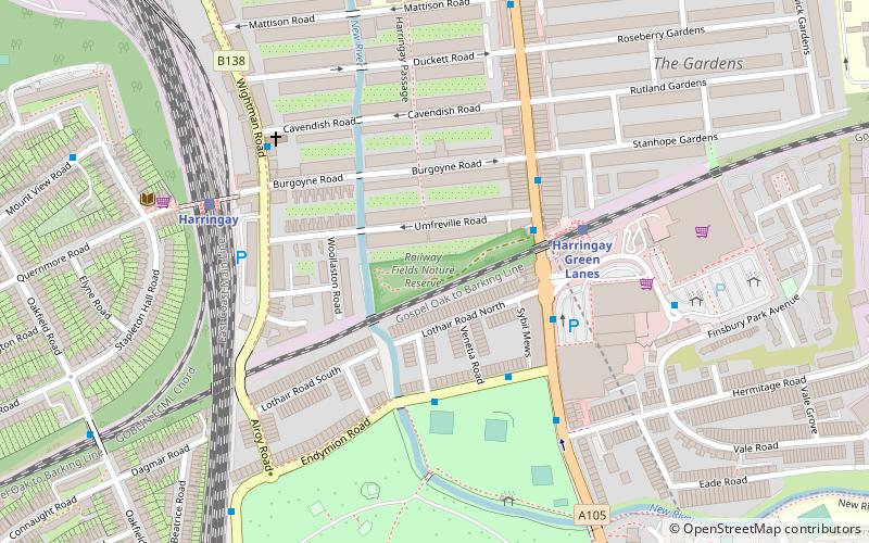 Railway Fields location map