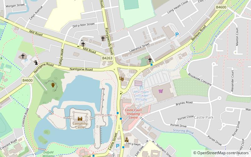 caerphilly workmens hall location map