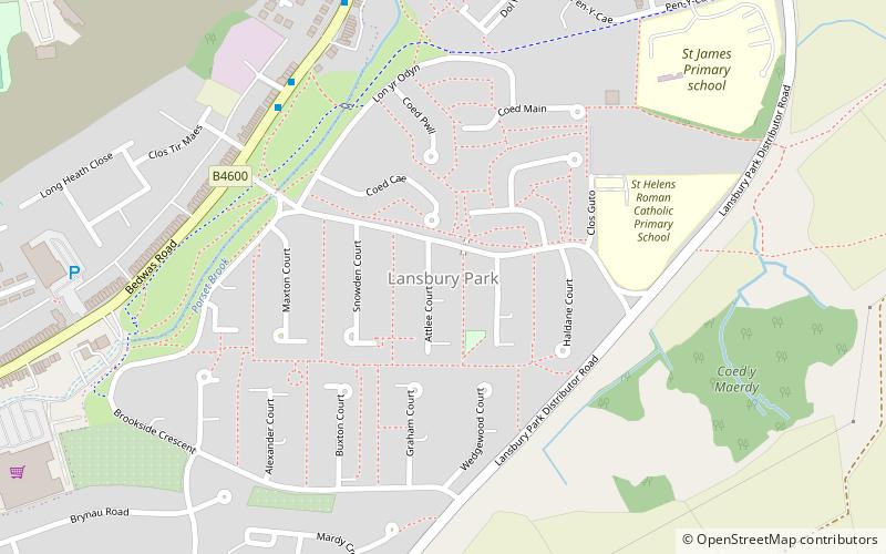 lansbury park caerphilly location map