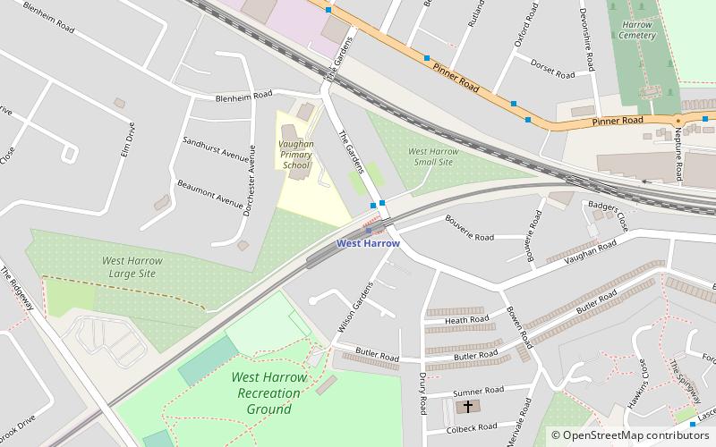 West Harrow location map