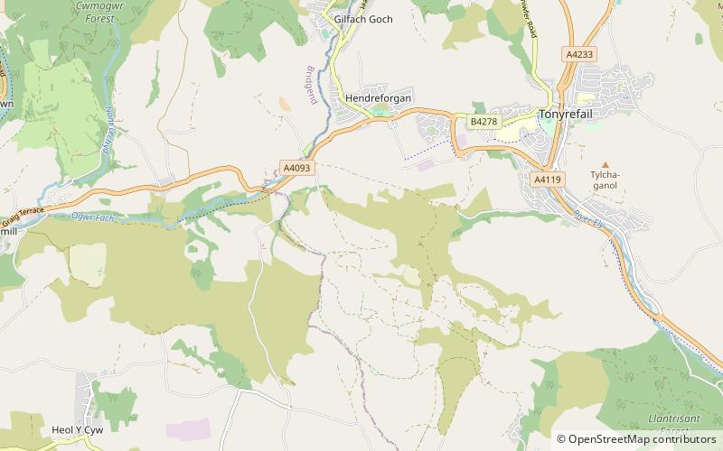 Mynydd Maendy location map
