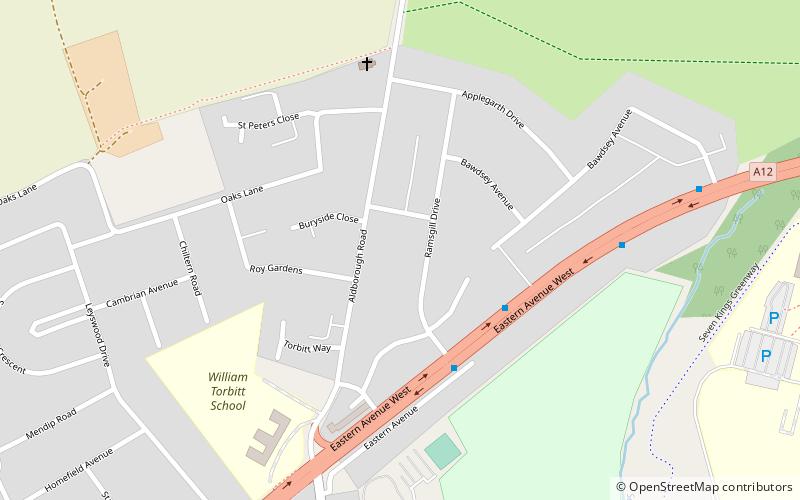 Aldborough Hatch location map