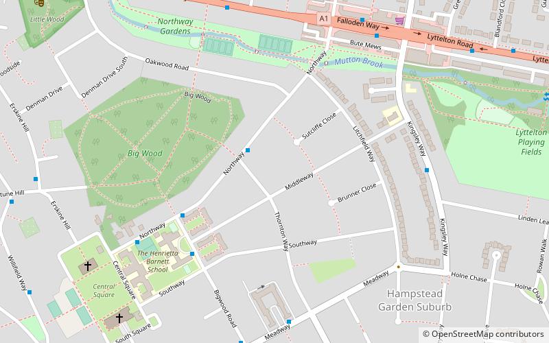 Hampstead Garden Suburb location map