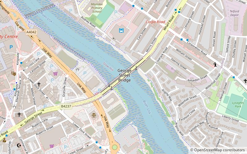 George Street Bridge location map