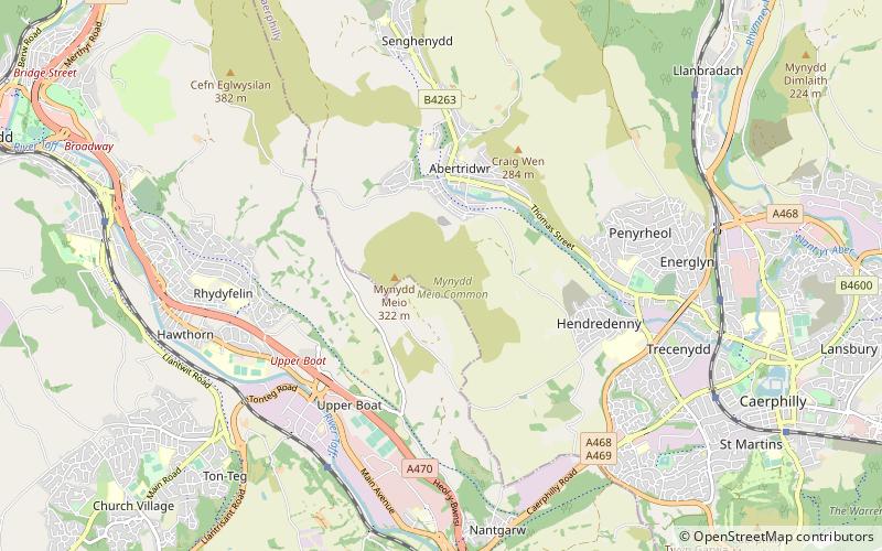 Mynydd Meio location map