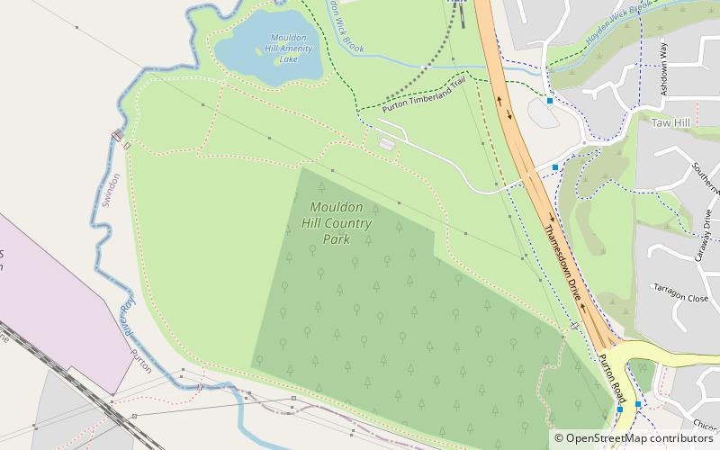 Mouldon Hill Country Park location map