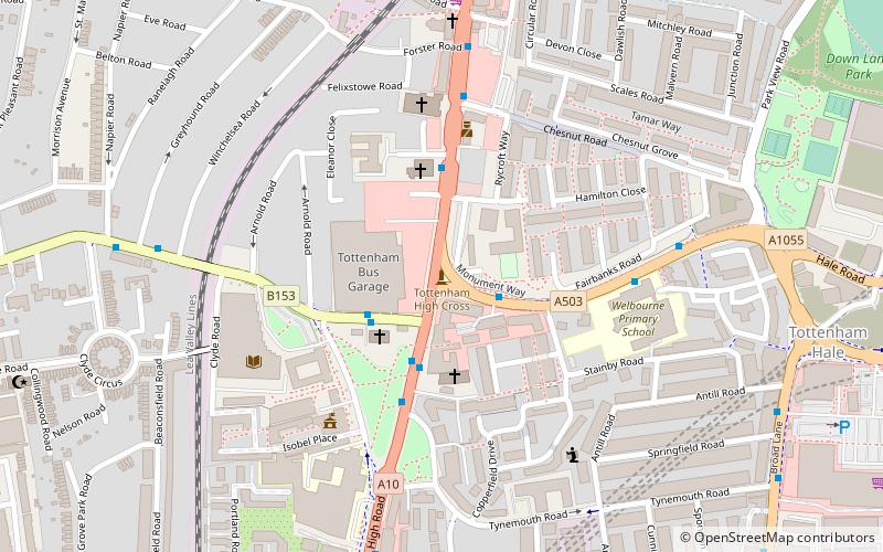 Tottenham High Cross location map