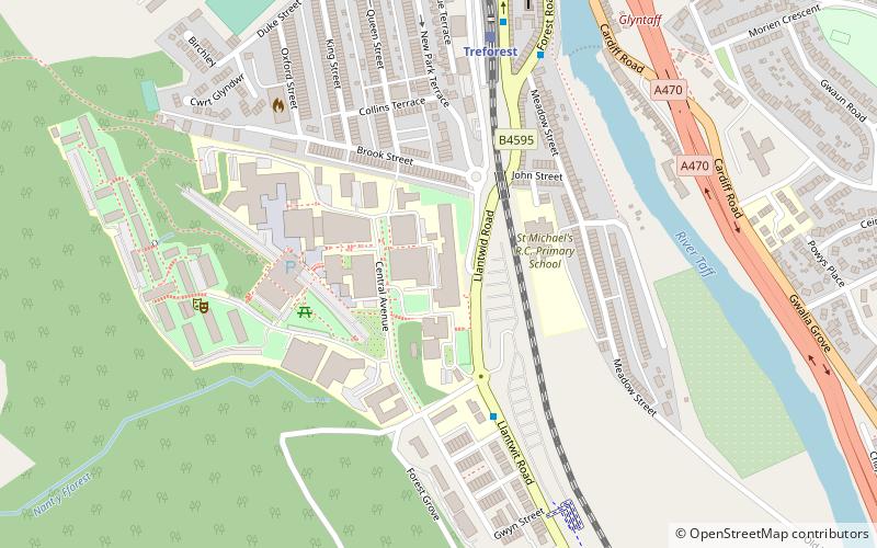 school of engineering pontypridd location map