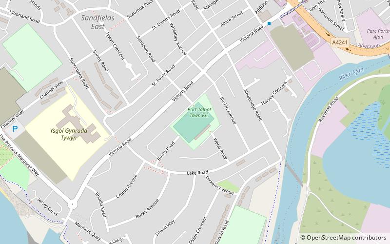 Victoria Road location map