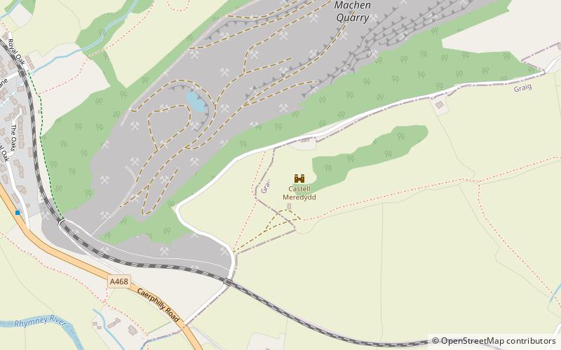 Castell Meredydd location map