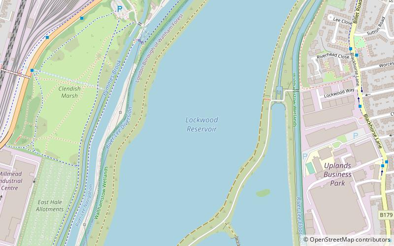 Lockwood Reservoir location map