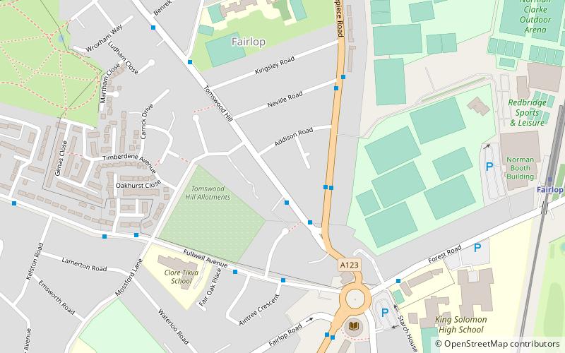 Fullwell Cross location map