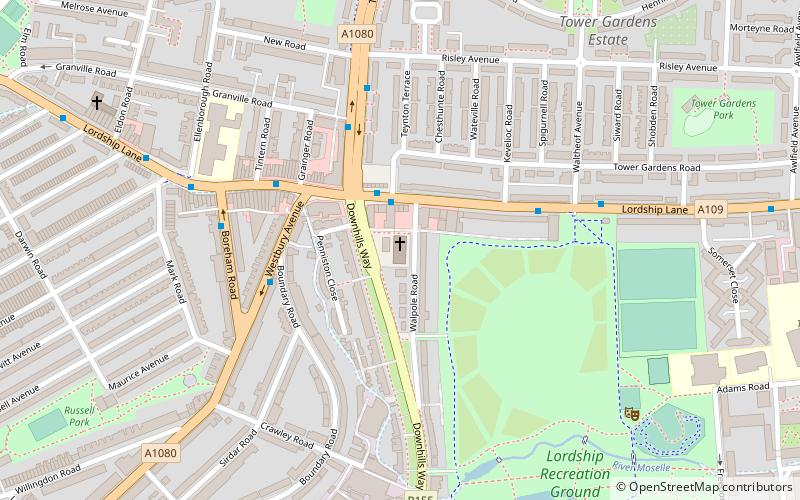 st benet fink church londyn location map