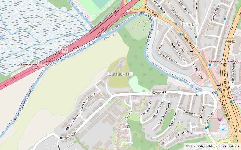 Barrack Hill location map