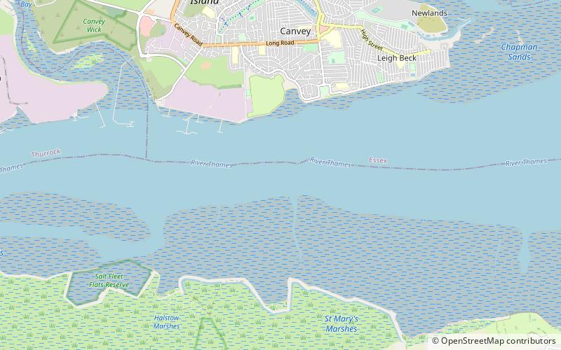 Thames Estuary location map