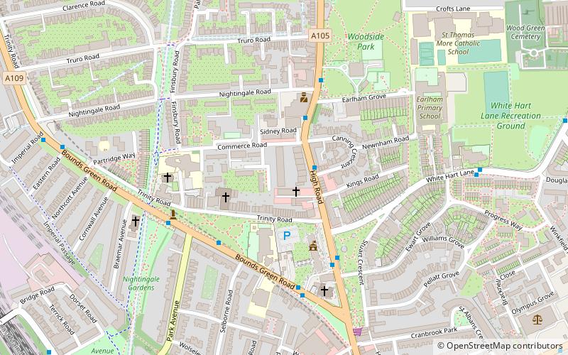 Borough londonien de Haringey location map