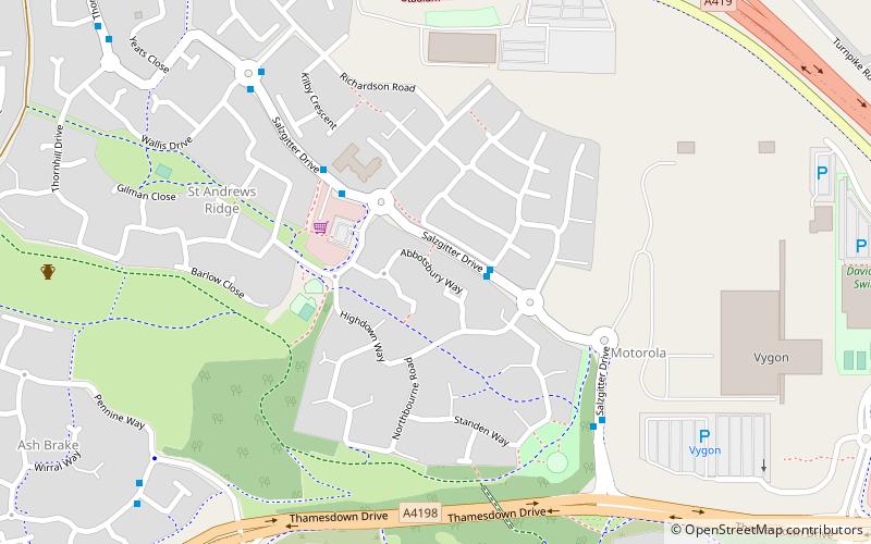 Blunsdon location map