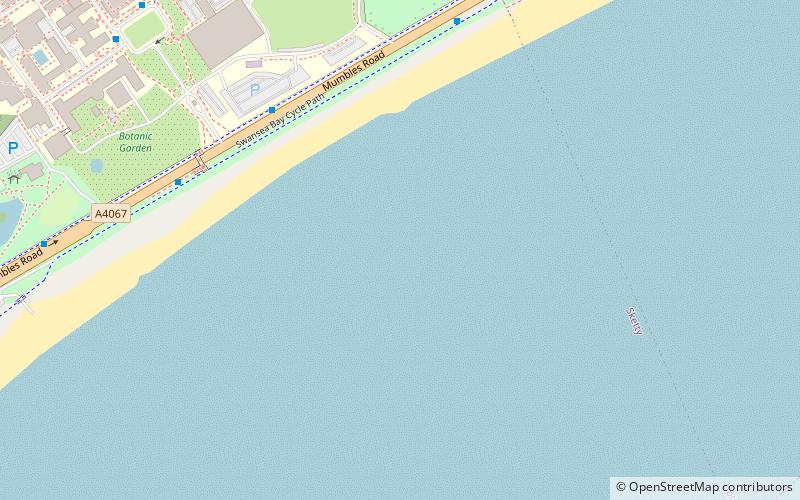 swansea beach location map