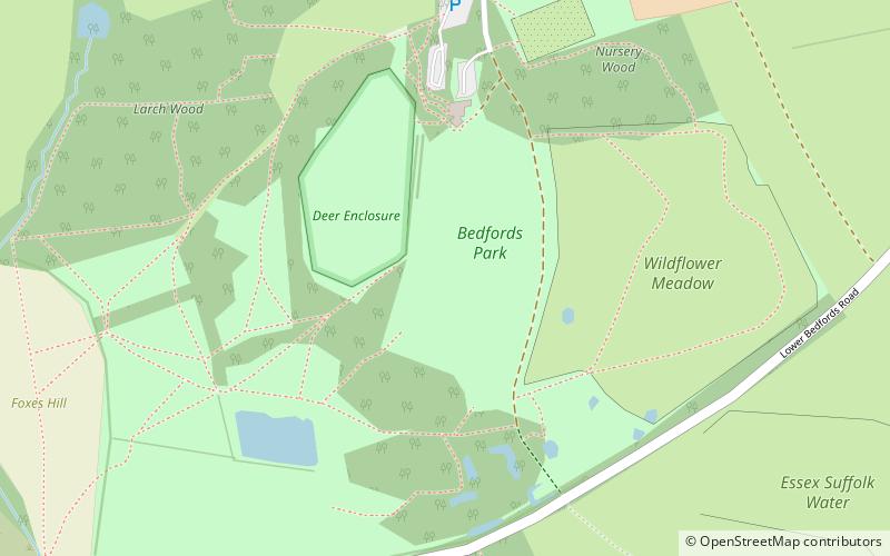 Bedfords Park location map