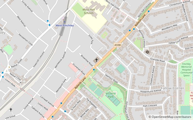 Finchley Methodist Church location map