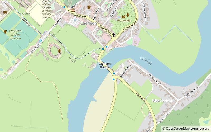 Caerleon Bridge location map