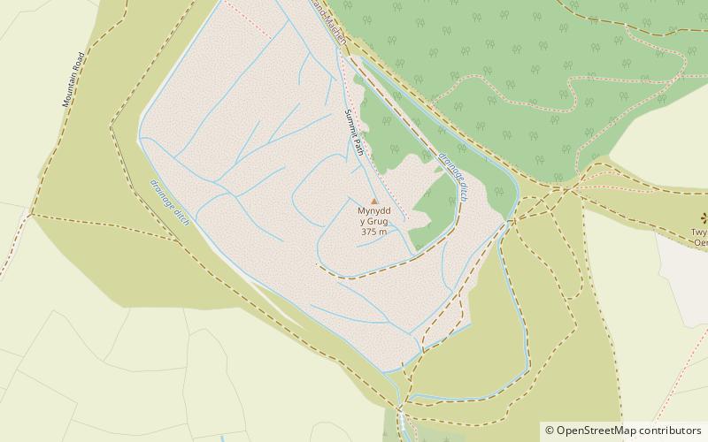 mynydd y grug location map