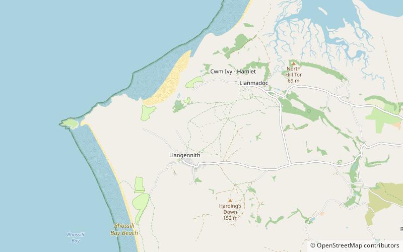 Llanmadoc Hill location map
