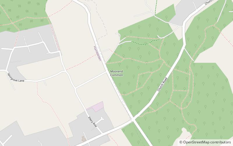 Moorend Common location map