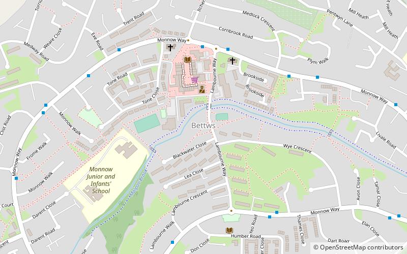 Bettws location map