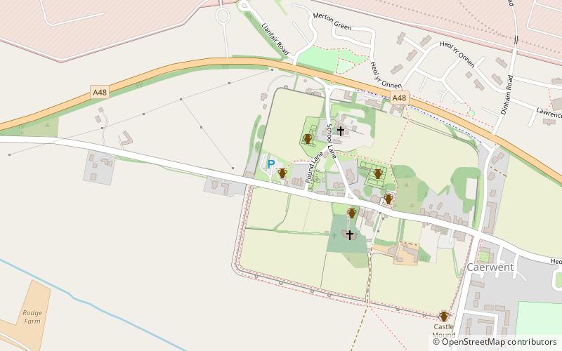 Caerwent Roman Town location map