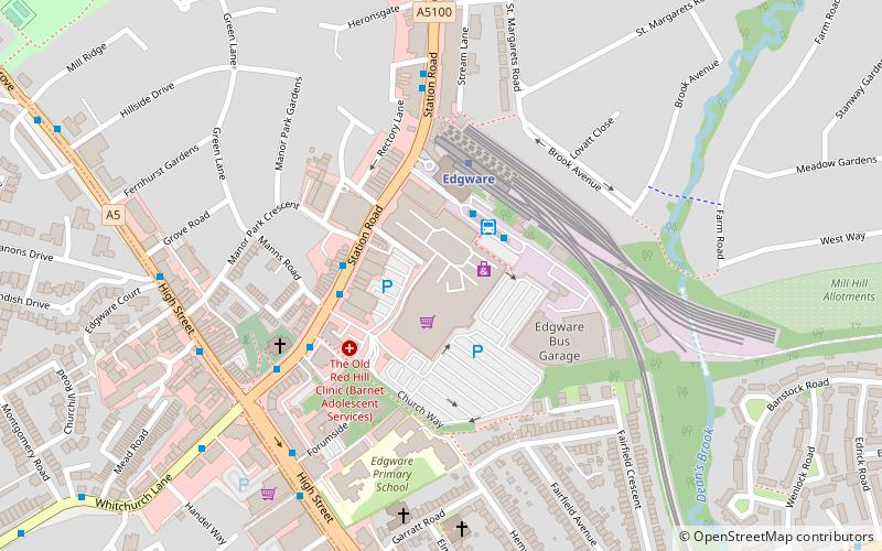 The Broadwalk Centre location map