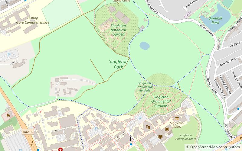 Singleton Park location map